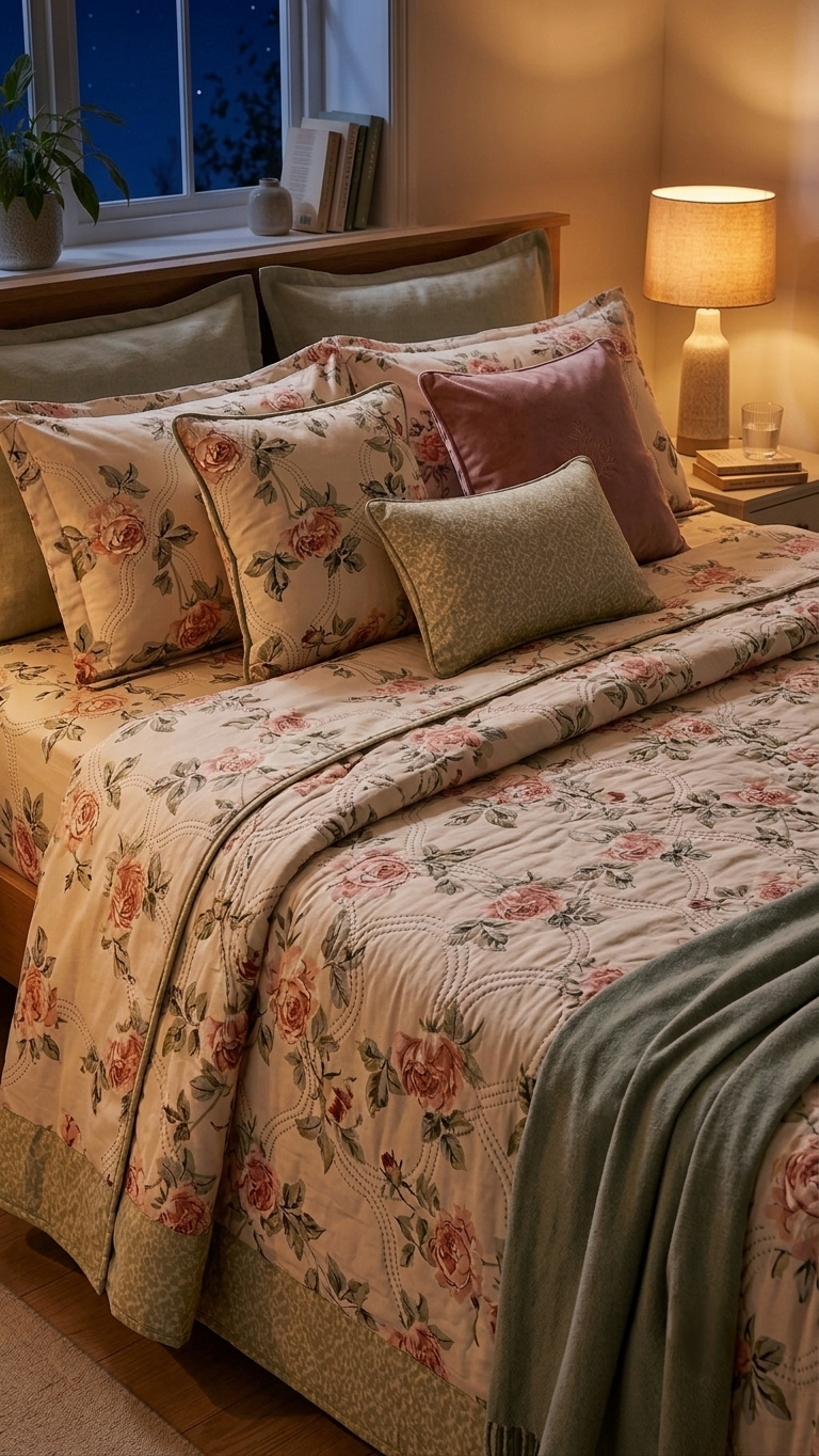 The Rosendale Heirloom Quilted Comforter (by The Woven Room)