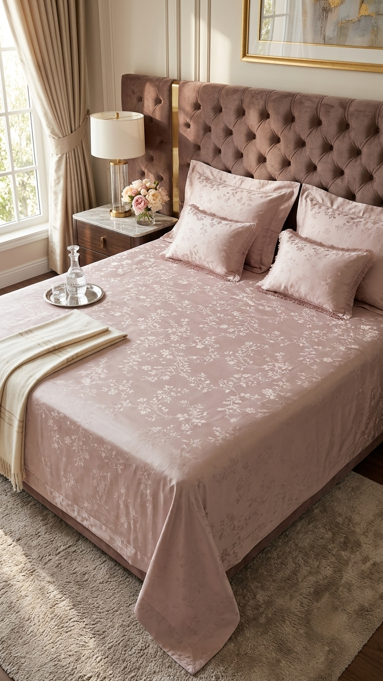Blush Jacquard