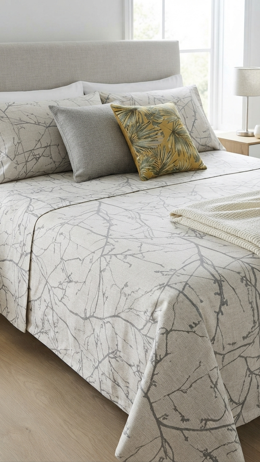 The Silver Birch Linen-Look Bedsheet Set (by The Woven Room)