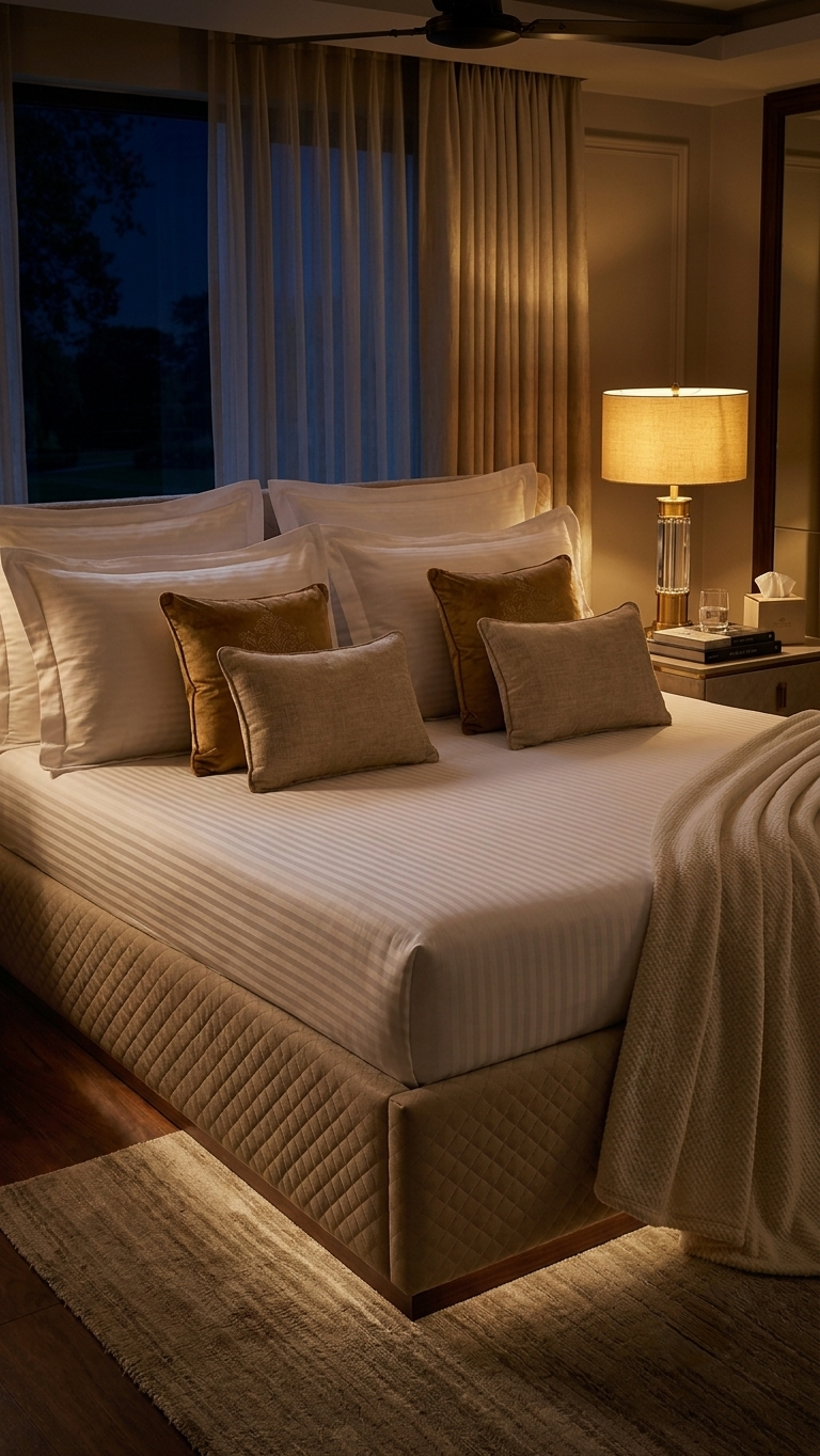 Imperial Sateen Damask Bedsheet Set (by The Woven Room)