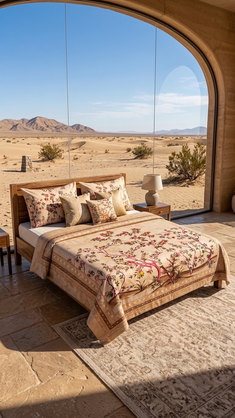 Desert Bloom Tree of Life Bedsheet Set (by The Woven Room)