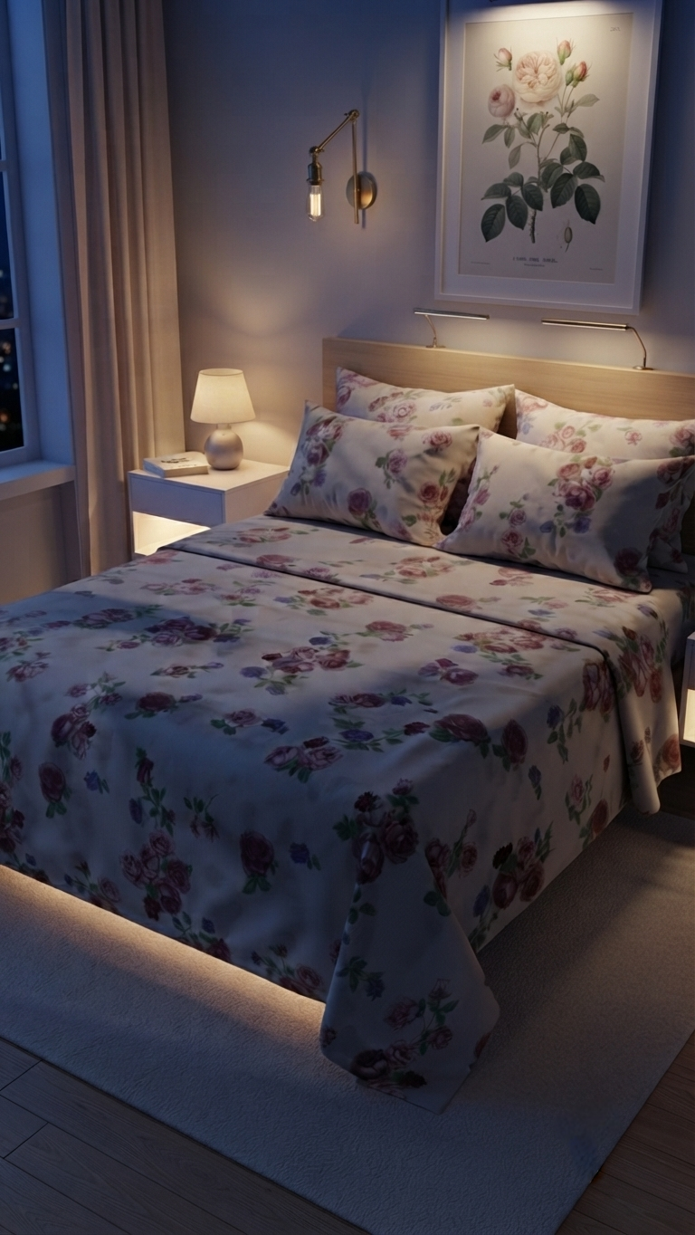 Vintage English Rose Bedsheet Set (by The Woven Room)