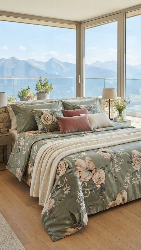 The Alpine Bloom Satin Collection (by The Woven Room)