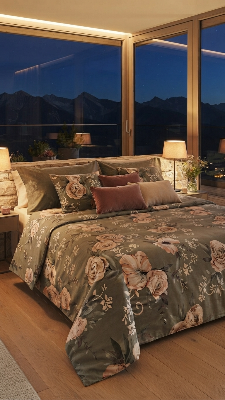 The Alpine Bloom Satin Collection (by The Woven Room)