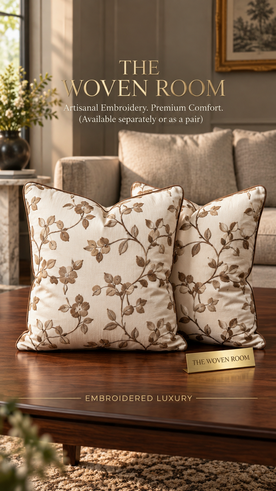 The Jasmine Bower Cushion (Set of 2)