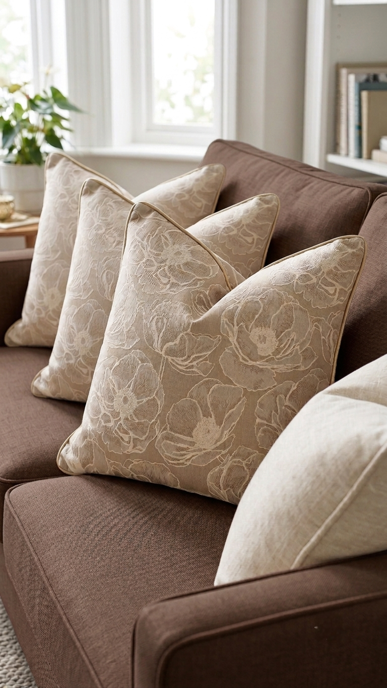 The Anemone Jacquard Cushion