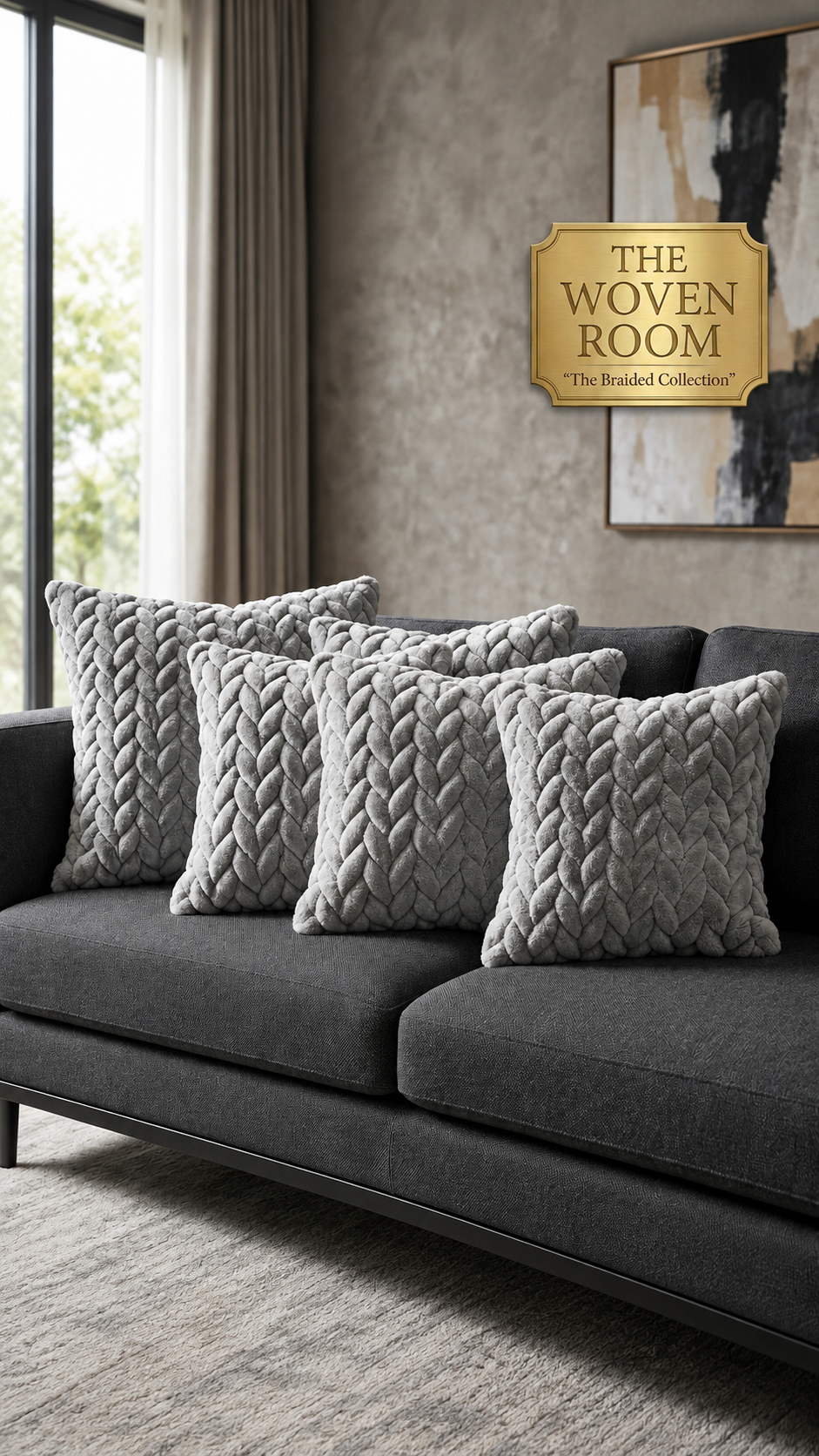 The Braided Velvet Cushion (Set of 5)