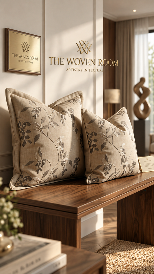 The Laurel Crest Cushion (Set of 2)