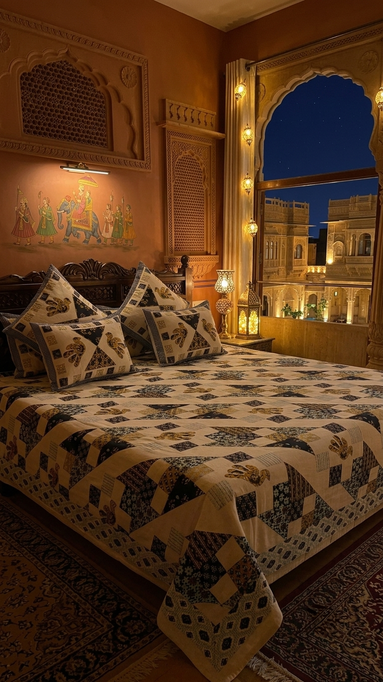 The Jharokha Heritage Sheet Set (by The Woven Room)