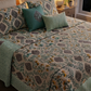 The Mint Botanical Chevron Bedsheet Set ( by The Woven Room)