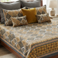 The Marigold & Slate Heritage Block-Print Bed Sheet Set (by The Woven Room)