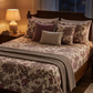 Vintage Botanical Chintz Bedsheet Set (Plum & Taupe) (by The Woven Room)