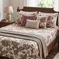 Vintage Botanical Chintz Bedsheet Set (Plum & Taupe) (by The Woven Room)