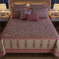 The Gulmohar Blossom Hand-Block Printed Cotton Bedsheet Set ( by The Woven Room)