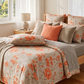 The Coral Peony & Chinoiserie Luxury Sheet Set ( by The Woven Room)