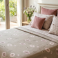 Vintage Blush Meadow sateen Bedsheet Set ( by The Woven Room)