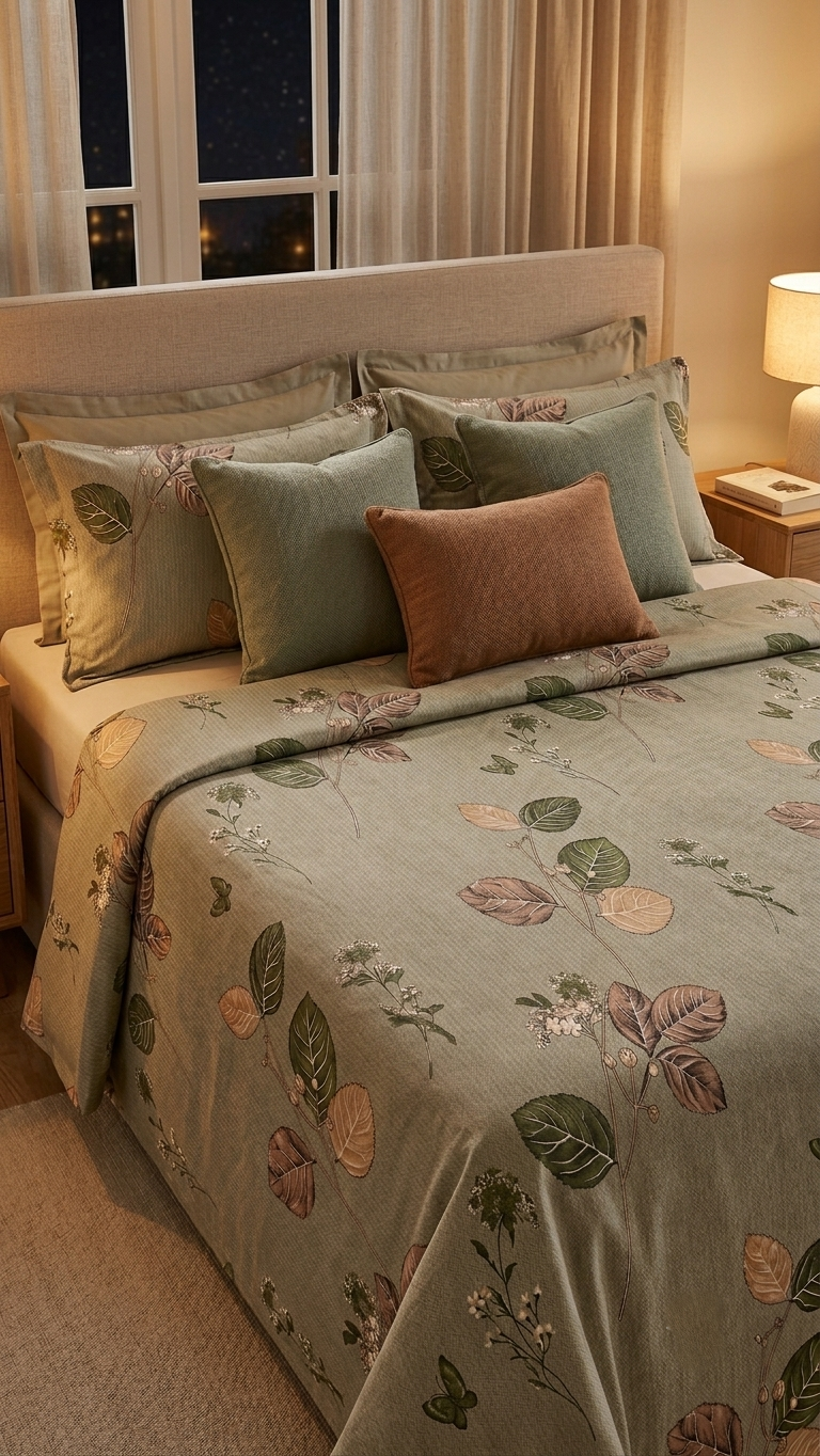 The Verdant Grove Bedsheet Set (by The Woven Room)
