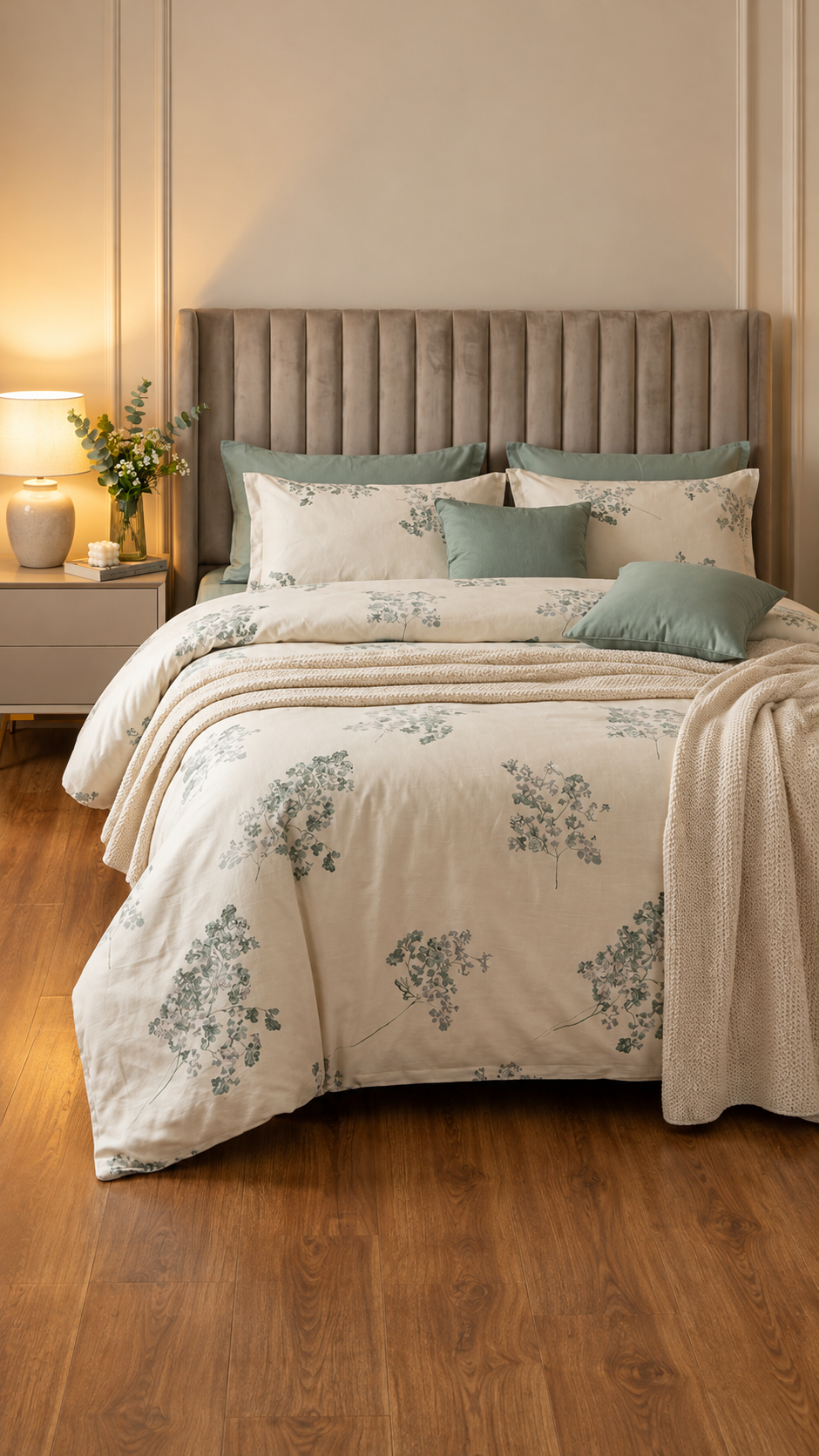 Meadow Mist Sateen Set( by The Woven Room)