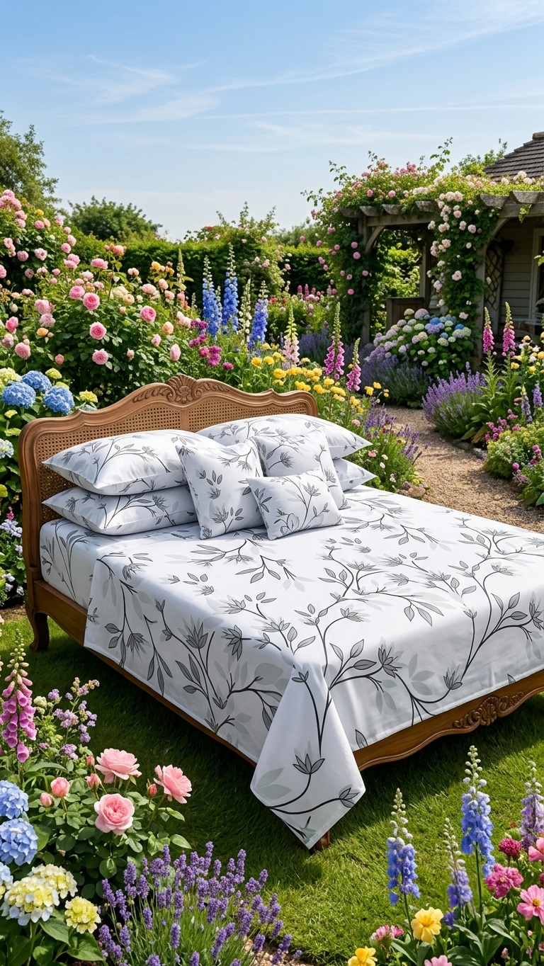 The Monochrome Serene Vine collection (by The Woven Room)