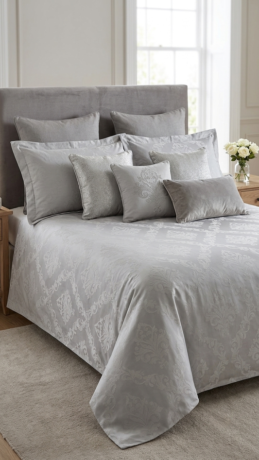 The Royal Damask Jacquard Bedding Set (by The Woven Room)