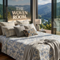 The Alpine Meadow Blue Floral Sheet Set (by The Woven Room)
