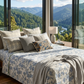 The Alpine Meadow Blue Floral Sheet Set (by The Woven Room)