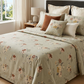 Olive Flora Premium Bedsheet (by The Woven Room)