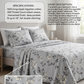 Silver Mist Flora luxury sheet set (by The Woven Room)
