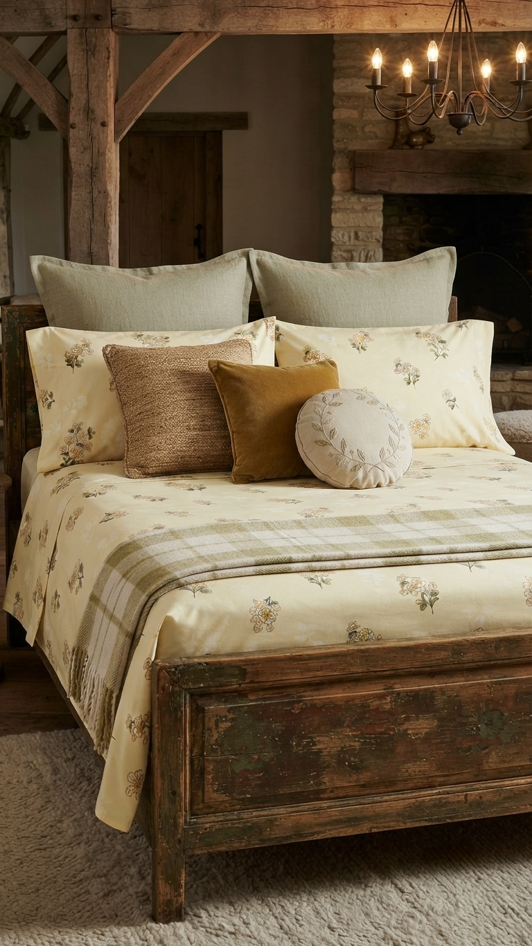 The Versailles Meadow Floral Bed Sheet Set (by The Woven Room)