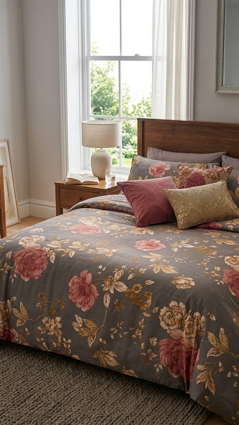English Rose Elegance Bedsheet Set (by The Woven Room)