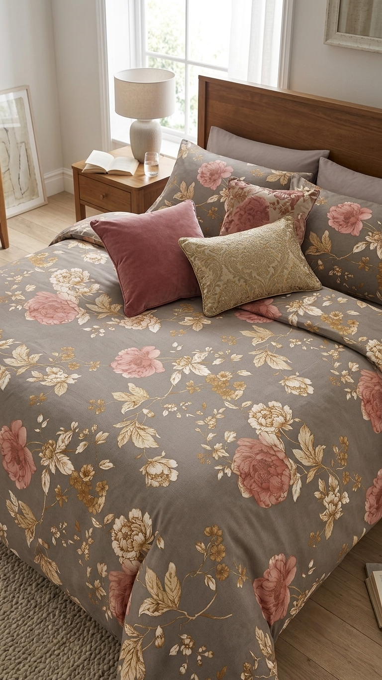 English Rose Elegance Bedsheet Set (by The Woven Room)