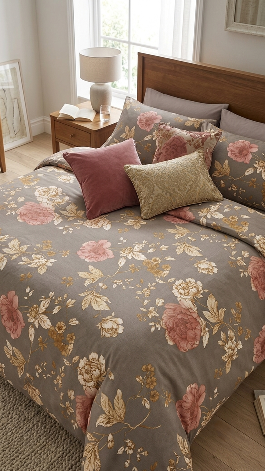 English Rose Elegance Bedsheet Set (by The Woven Room)