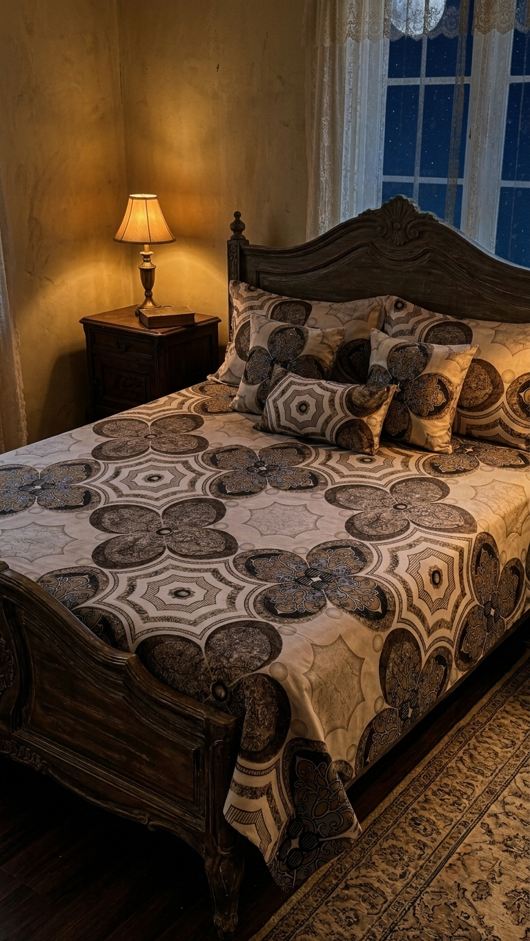 The Florentine Medallion Bedsheet Set (by The Woven Room)