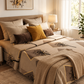 Dandelion Whisper Cotton Sateen Bedsheet Set (by The Woven Room)