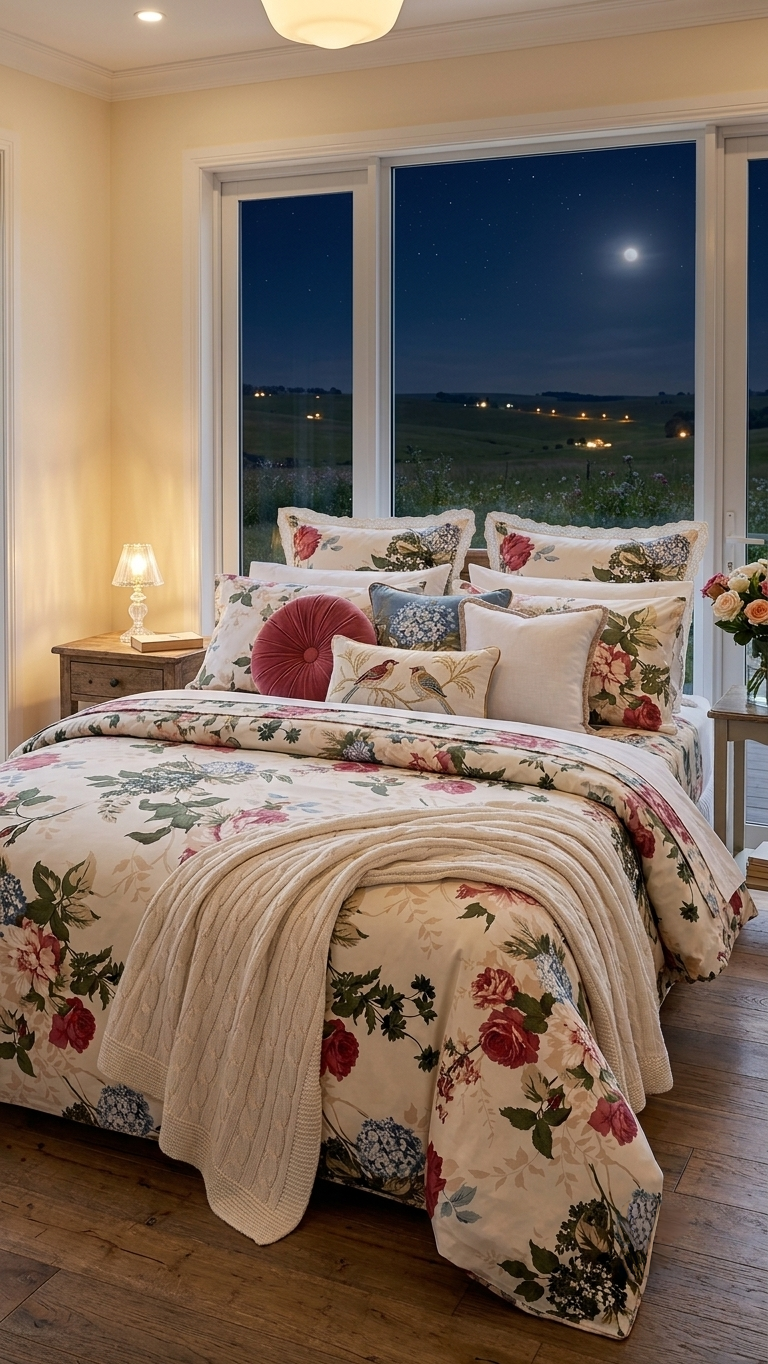 Somerset Garden Luxury Cotton Bedsheet (by The Woven Room)