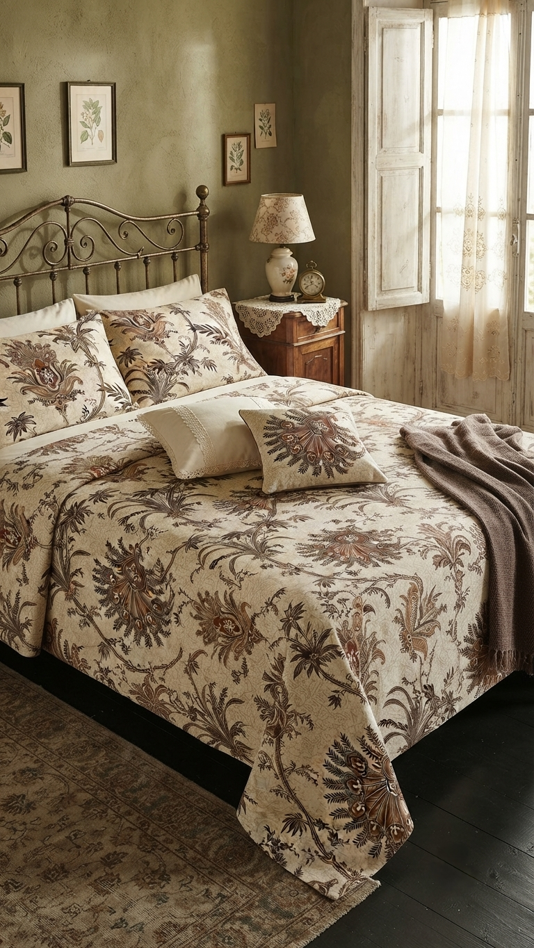 The Versailles Jacobean Bedsheet Set (by The Woven Room)