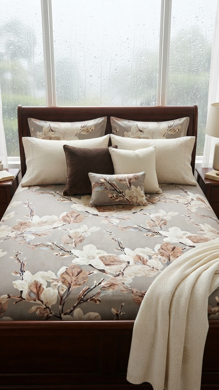 The Magnolia Whisper Sateen Bedsheet Set (by The Woven Room)
