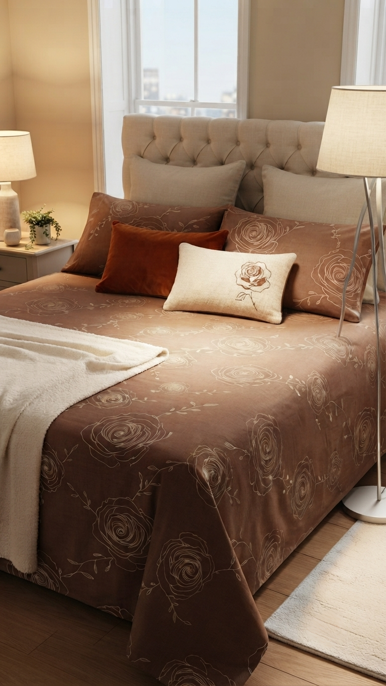 Cinnamon Bloom Luxury Bed Set (by The Woven Room)