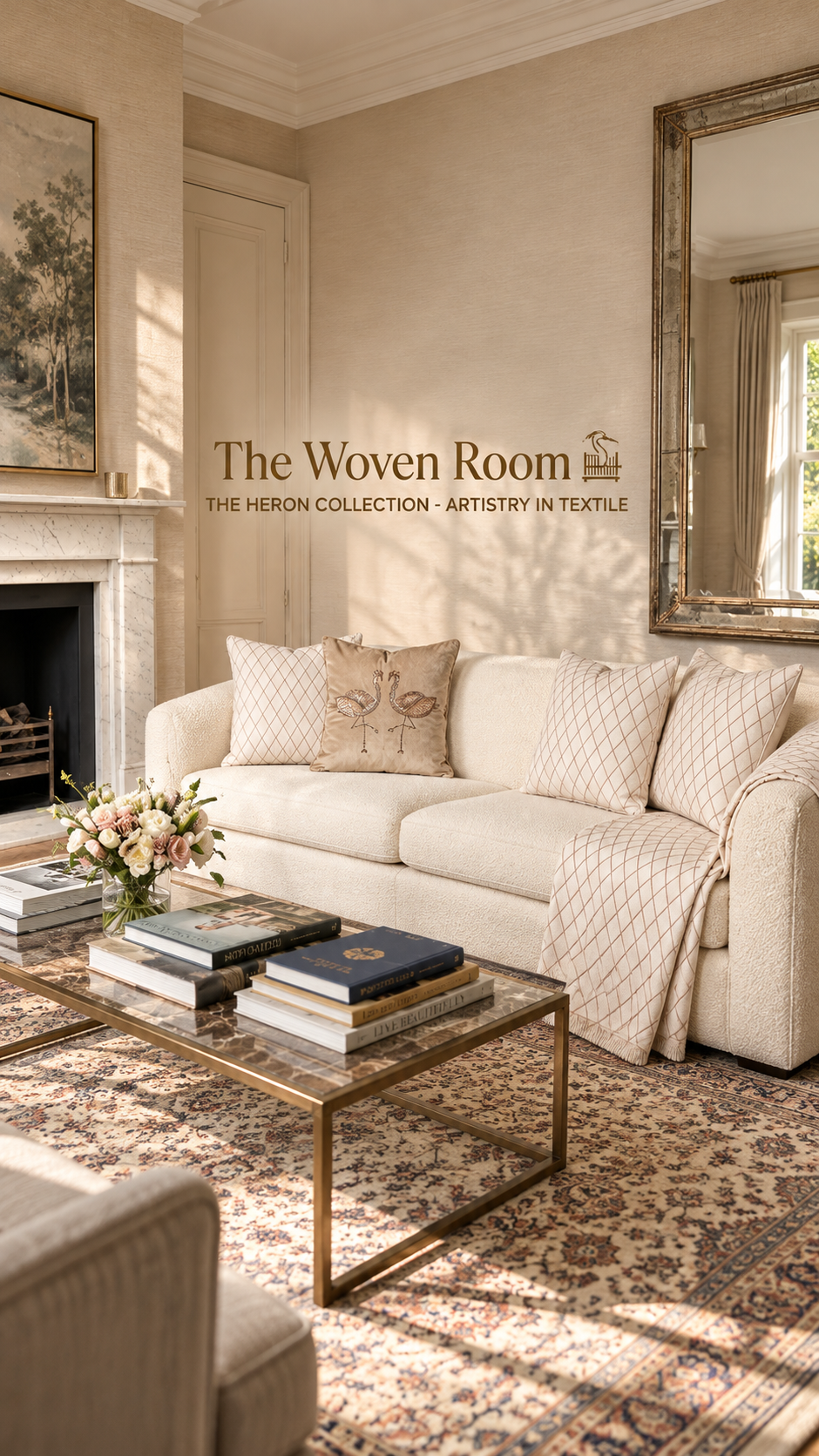 The Heron Heritage Cushion Set